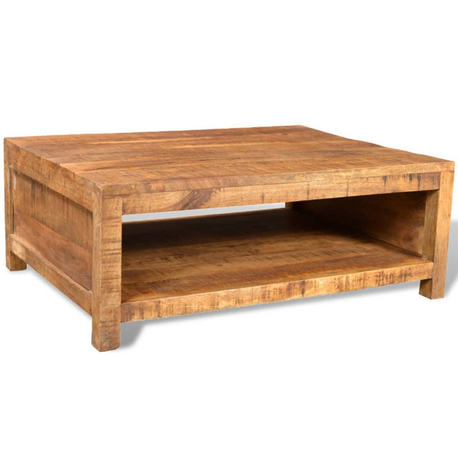Table Basse Bois Massif De Manguier Argent