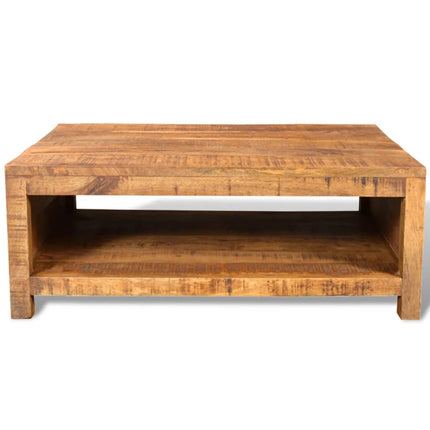 Table Basse Bois Massif De Manguier Argent