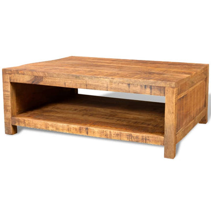 Table Basse Bois Massif De Manguier Argent