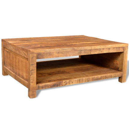 Table Basse Bois Massif De Manguier Argent