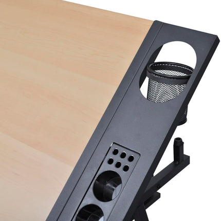 Table À Dessin Inclinable 2 Tiroirs Et Tabouret