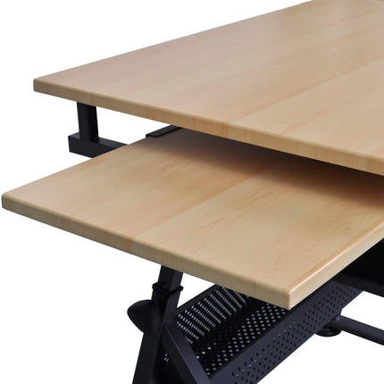 Table À Dessin Inclinable 2 Tiroirs Et Tabouret