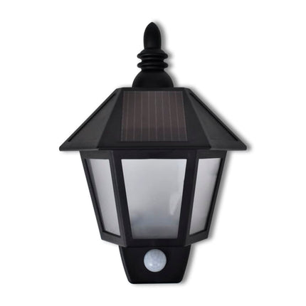 Applique Murale Solaire Avec Capteur De Mouvement 2 Pcs Noir