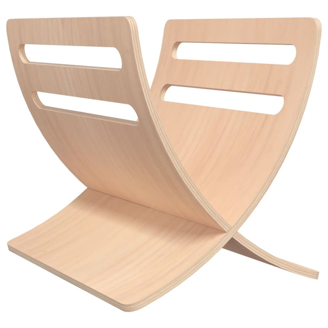Porte-Revue En Bois Sur Pied Naturel
