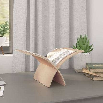 Porte-Revue En Bois Sur Pied Naturel