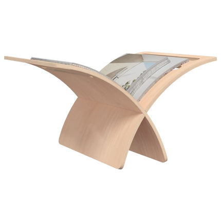 Porte-Revue En Bois Sur Pied Naturel