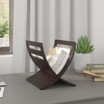 Porte-Revue En Bois Sur Pied Naturel
