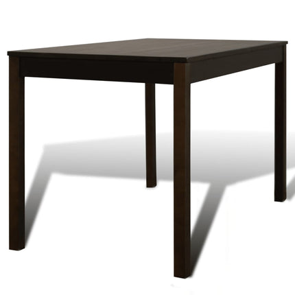 Table De Salle À Manger Avec 4 Chaises Marron