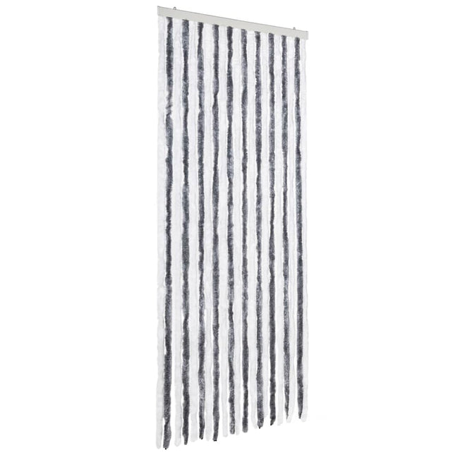 Moustiquaire Gris Et Blanc Chenille Anthracite Et Blanc