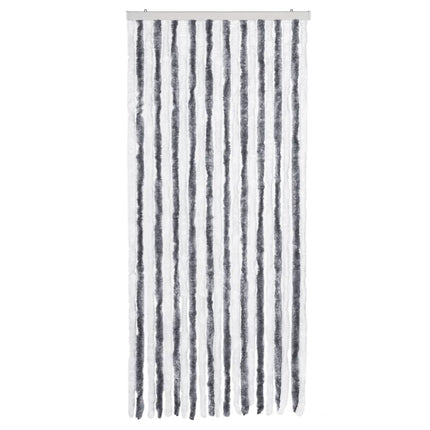 Moustiquaire Gris Et Blanc Chenille Anthracite Et Blanc