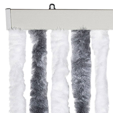 Moustiquaire Gris Et Blanc Chenille Anthracite Et Blanc