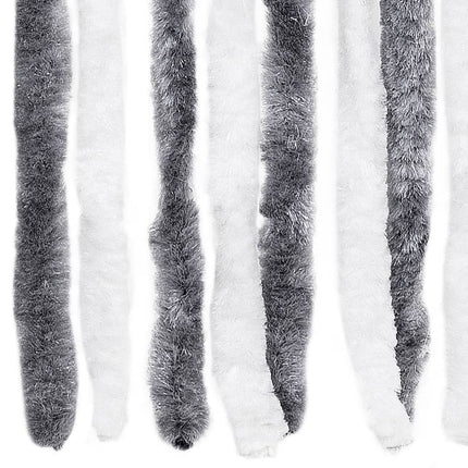 Moustiquaire Gris Et Blanc Chenille Anthracite Et Blanc