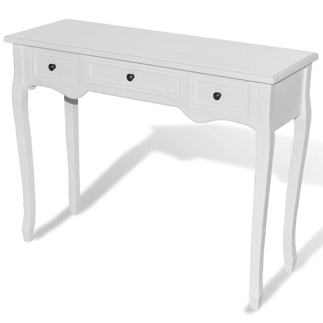Table De Console Et Coiffeuse Avec 3 Tiroirs