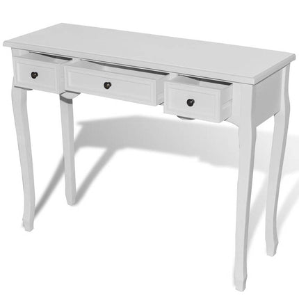 Table De Console Et Coiffeuse Avec 3 Tiroirs
