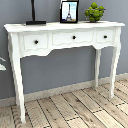 Table De Console Et Coiffeuse Avec 3 Tiroirs