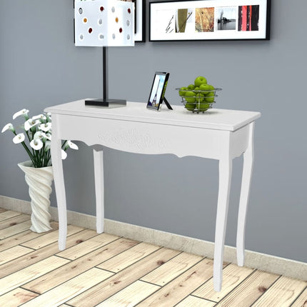 Table De Console Et Coiffeuse Blanc