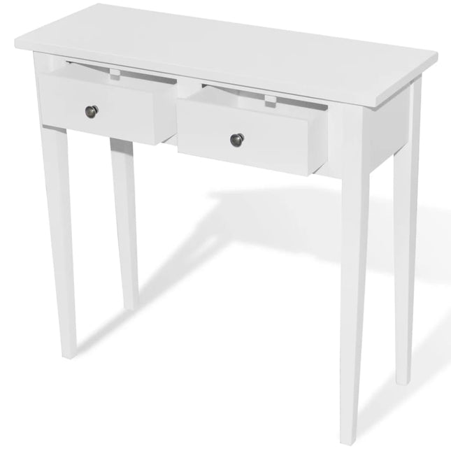 Table De Console Et Coiffeuse Avec 2 Tiroirs