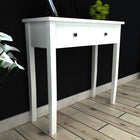 Table De Console Et Coiffeuse Avec 2 Tiroirs