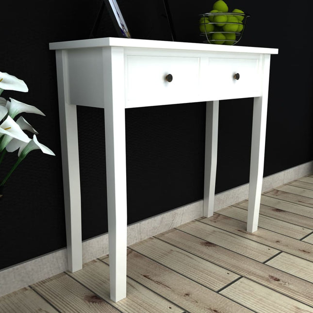 Table De Console Et Coiffeuse Avec 2 Tiroirs