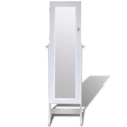 Armoire À Bijoux Sur Pied Avec Miroir Et Éclairage Led