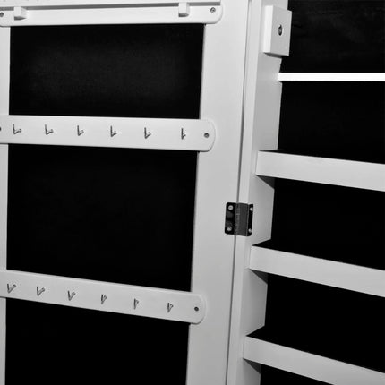 Armoire À Bijoux Sur Pied Avec Miroir Et Éclairage Led