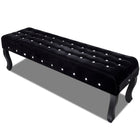 Banc Tissu Velours Avec Boutons En Cristal