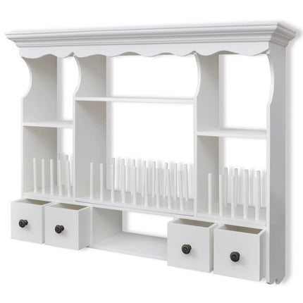 Armoire Murale De Cuisine En Bois Blanc