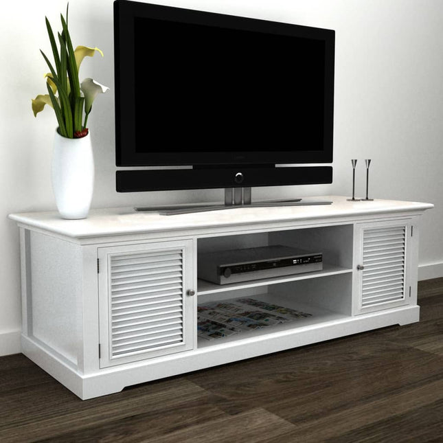 Meuble Tv Blanc Bois