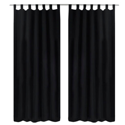 2 Pcs Rideau À Passant Micro Satin 140 X