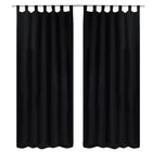 2 Pcs Rideau À Passant Micro Satin 140 X