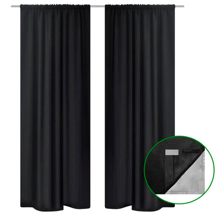 Rideau Occultant 2 Pcs À Double Couche 140 X