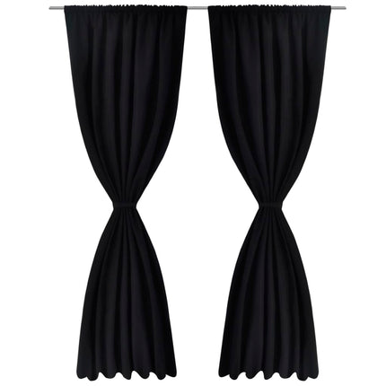 Rideau Occultant 2 Pcs À Double Couche 140 X