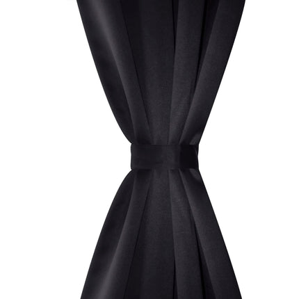 2 Pcs Rideau Blackout Occultant Avec Œillets En Métal 135X245Cm