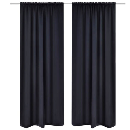 2 Pcs Rideau Blackout Occultant Tête À Fente
