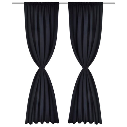 2 Pcs Rideau Blackout Occultant Tête À Fente
