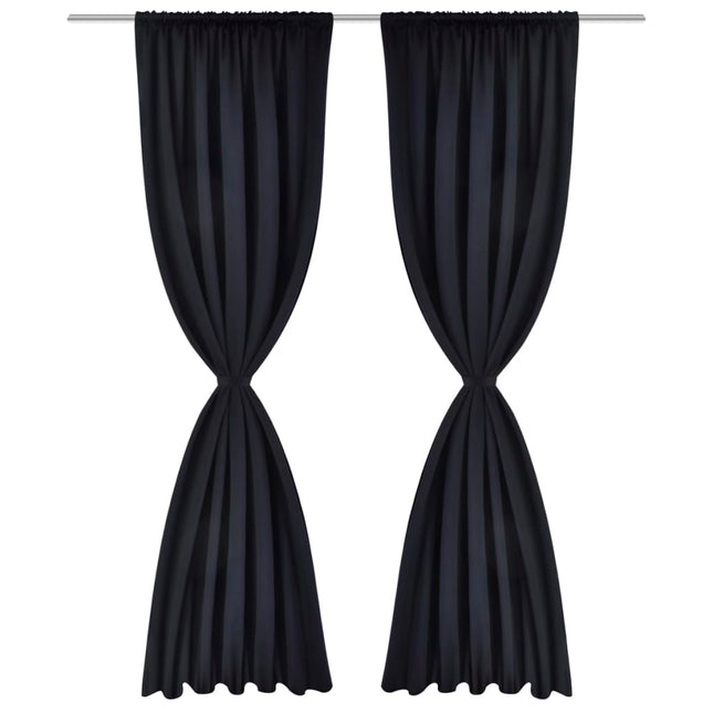 2 Pcs Rideau Blackout Occultant Tête À Fente