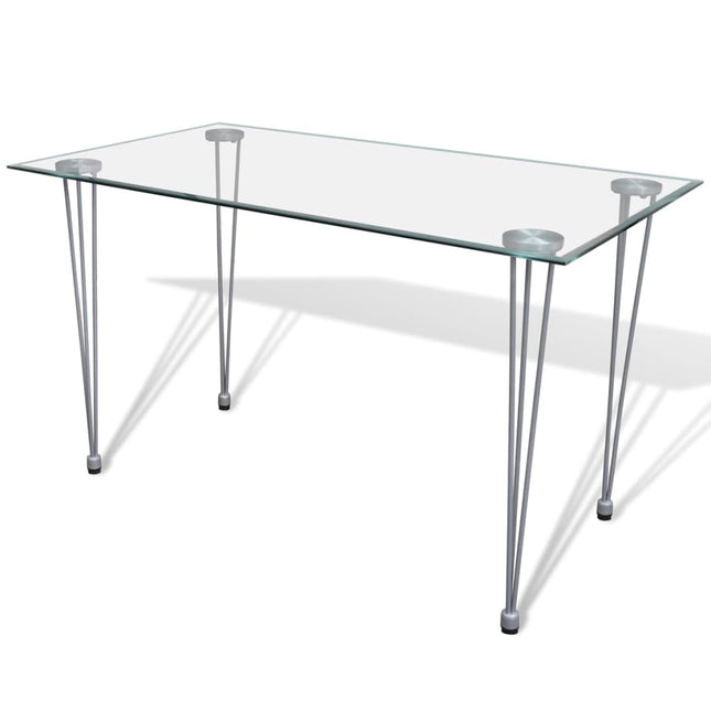 Table À Manger Et Dessus De Table En Verre Transparent