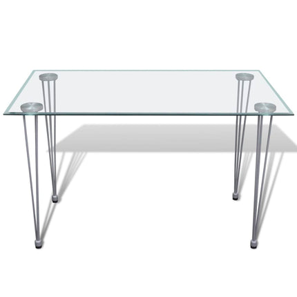 Table À Manger Et Dessus De Table En Verre Transparent