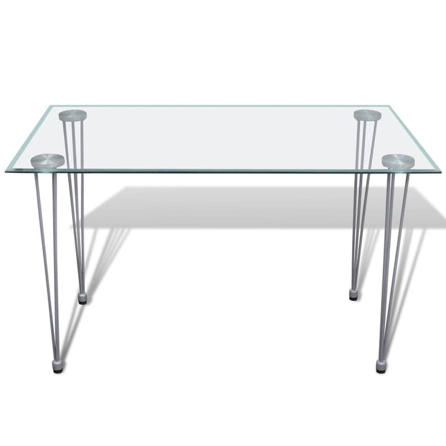 Table À Manger Et Dessus De Table En Verre Transparent