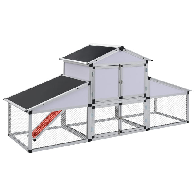 Poulailler Avec Rampes Et Nichoir Aluminium