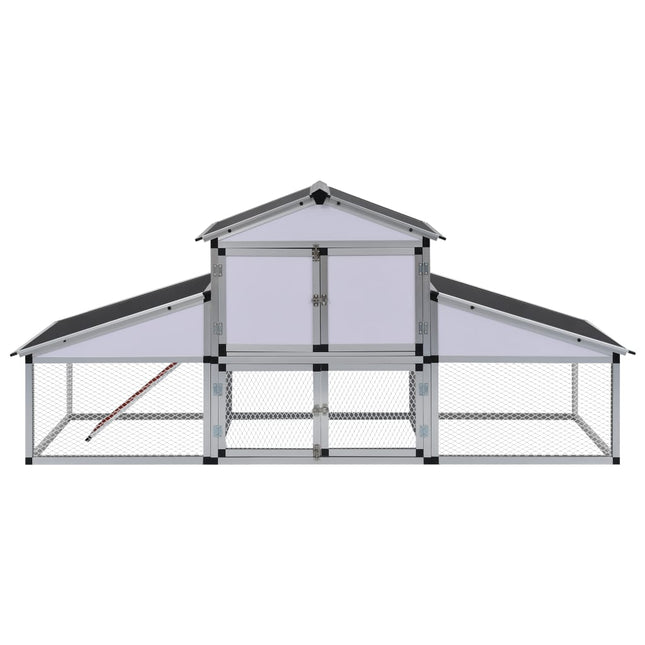 Poulailler Avec Rampes Et Nichoir Aluminium