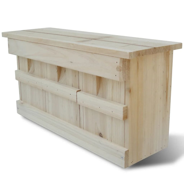 Maisons Pour Moineau 2 Pcs Bois 44 X 15,5 X 21,5 Cm