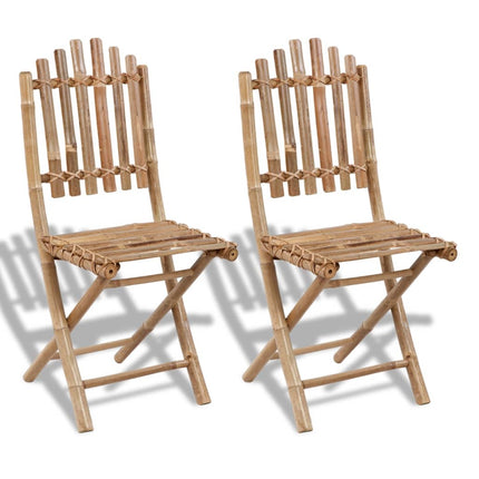 Chaises Pliables D'extérieur Bambou 4 Pcs
