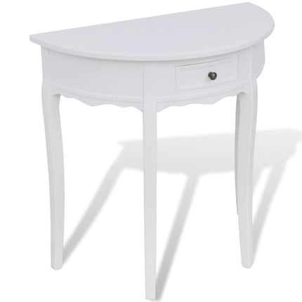 Table Console Avec Tiroir Demi-Ronde