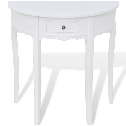 Table Console Avec Tiroir Demi-Ronde