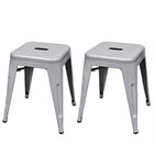 Tabourets Empilables Lot De 2 Métal