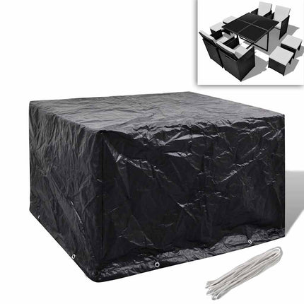 Housses De Salon De Jardin 2 Pcs Rotin 8 Œillets 113X113 Cm