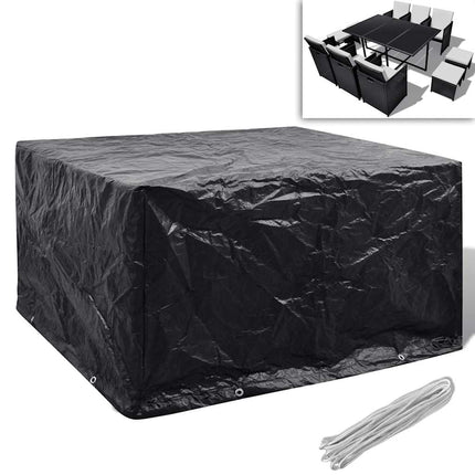 Housses De Salon De Jardin 2 Pcs Rotin 8 Œillets 113X113 Cm