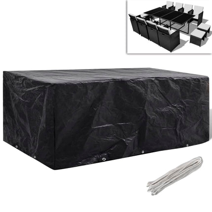 Housses De Salon De Jardin 2 Pcs Rotin 8 Œillets 113X113 Cm