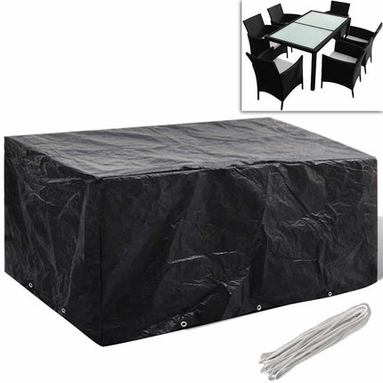 Housses De Salon De Jardin 2 Pcs Rotin 8 Œillets 113X113 Cm
